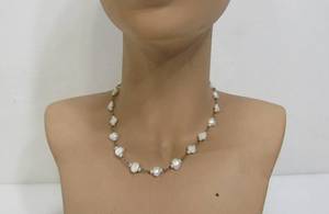 lot 175 image: Sterling Silver & Genuine Pearl Necklace