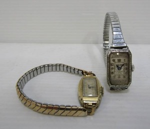 lot 193 image: Old Vintage Ornate GRUEN & BULOVA Ladies Watches