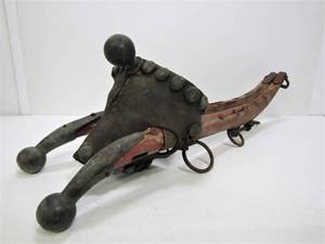 lot 57 image: Antique Horse Hames wLeather Section