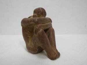 lot 39 image: Small Vintage Terra Cotta Figural Scultpure