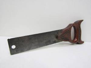 lot 43 image: Smaller Size Antique Double Edged Hand Saw