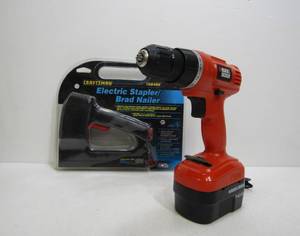lot 108 image: Black & Decker Screw Gun & Craftsman Electric Stapler