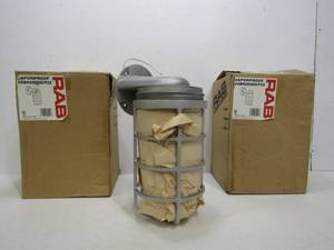 lot 125 image: 2 Brand New RAB Vaporproof Industrial Light Fixtures