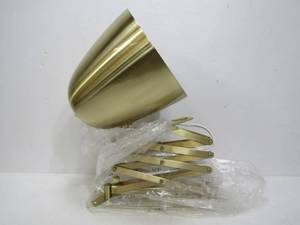 lot 19 image: Brand New Brass Finish Scissor Arm Lamp