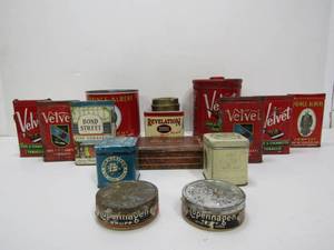 lot 317 image: Lot of Vintage Tobacco Tins