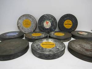 lot 340 image: Lot of 10 Vintage 1930s-40s Hollywood Film Canisters - Empty