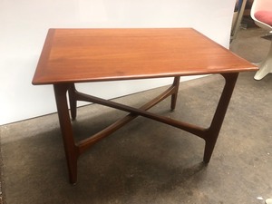 lot 5 image: Mint Condition Vintage Signed Danish Modern Teak CoffeeSide Table - Folke Ohlsson for DUX
