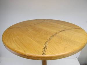 lot 198 image: Baseball Themed Cocktail Table