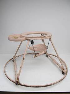 lot 199 image: Vintage 1940s-50s Rolling Childs Walker Chair