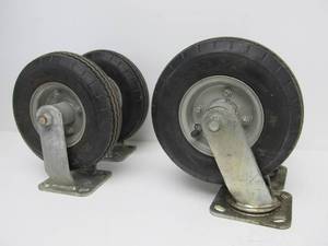 lot 271 image: Set of 4 Heavy Duty Inflatable Rubber Tires