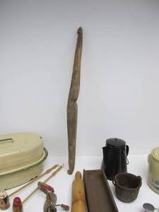 lot 306 image: Lot of Vintage Primitive Kitchen Items etc
