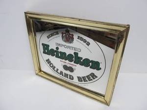 lot 277 image: Vintage HEINEKEN Advertising Beer Mirror Sign