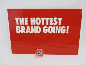 lot 278 image: Metal CONOCO Gas Station Sign & Union 76 Advertising Piece