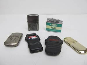 lot 294 image: Group of Cigarette Company Advertising Lighters