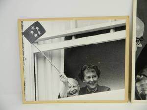 lot 154 image: Pair of Large Format Original Photos by Whitehouse Photographer Roddy Mims - President Eisenhower & First Lady