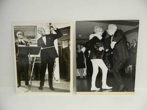 lot 158 image: Pair of Large Format Original Photos by Whitehouse Photographer Roddy Mims - Henry Fowler & Carrol Channing