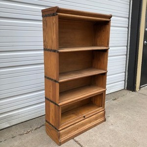 lot 356 image: Antique Oak MACEY Oak Sectional Lawyers Bookcase