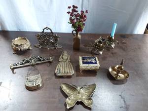 Collection Of Brass Victorian Decor, Peacock Music Box By LeGo
