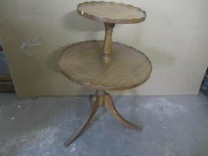 Pedestal Tiered Table
