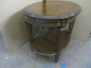 Oval End Table