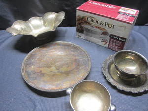Electric Gravy Boat, Silver-plate