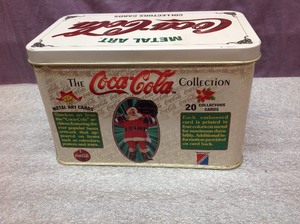 lot 57 image: Coca-Cola Metal Art Cards