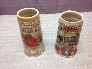 lot 91 image: Coors & Strohs Steins