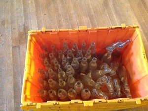 lot 93 image: Tote & Glass Soda Bottles