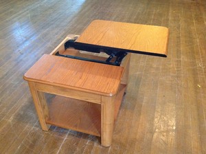 lot 97 image: Hinged End Table