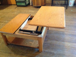 lot 98 image: Hinged Coffee Table