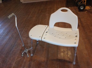 lot 101 image: Shower Chair & Cane