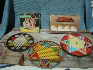 lot 23 image: Vintage Chinese Checkers, Games