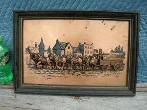 lot 63 image: Vintage John Louw Budweiser Copper Art