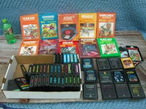 lot 86 image: Vintage Variety Atari 2600 Game Cartridges
