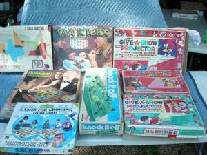 lot 108 image: Group Vintage Games, Figures, Toys