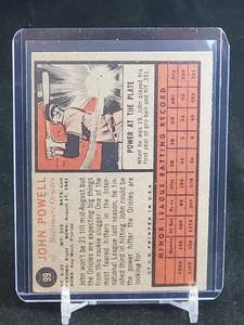 lot 18 image: 1962 Topps Baseball John Boog Powell Rookie Card #99
