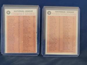 lot 28 image: 1962 Topps Baseball Cards (2) Lot