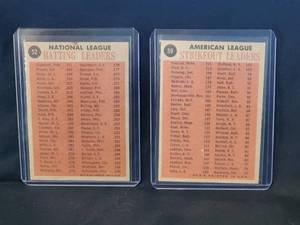 lot 29 image: 1962 Topps Baseball Cards (2) Lot