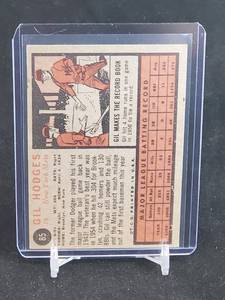 lot 38 image: 1962 Topps Baseball Gil Hodges Card #85