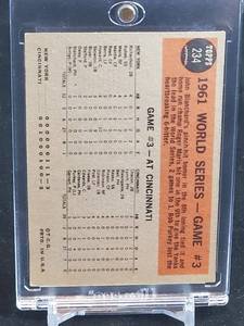 lot 58 image: 1962 Topps Baseball Roger Maris Card #234