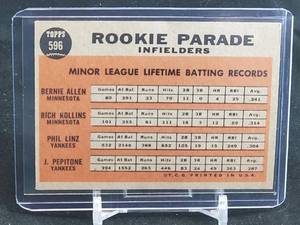 lot 72 image: 1962 Topps Baseball Rookie Parade Card #596 SHORT PRINT