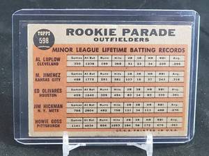 lot 74 image: 1962 Topps Baseball Rookie Parade Card #598 SHORT PRINT