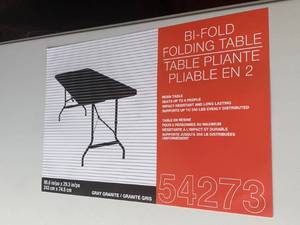 lot 103 image: Poly Folding Table