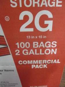 lot 80 image: Two Gallon Ziploc Bags