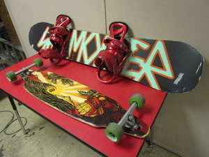 lot 726 image: BURTON SNOWBOARD, SKATEBOARDLONG BOARD