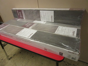 lot 730 image: GREY OAK LAMINATE FLOORING, HOME DECORATORS COLLECTION - NEW
