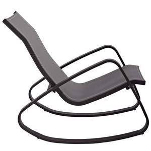 lot 232 image: Modway Traveler Black Rocking Sling Outdoor Lounge Chair EEI-3027-BLK-BLK