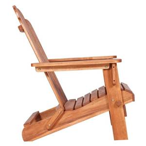 lot 235 image: Walker Edison Furniture Company Boardwalk Brown Outdoor Adirondack Chair HDWACBR