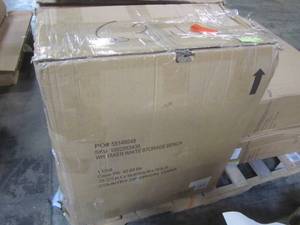 lot 248 image: Home Decorators Collection Whitaker White Storage Bench 6911700410