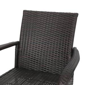 lot 255 image: Noble House Trombone Multi-Brown Wicker Outdoor Dining Chair (2-Pack) 69856
